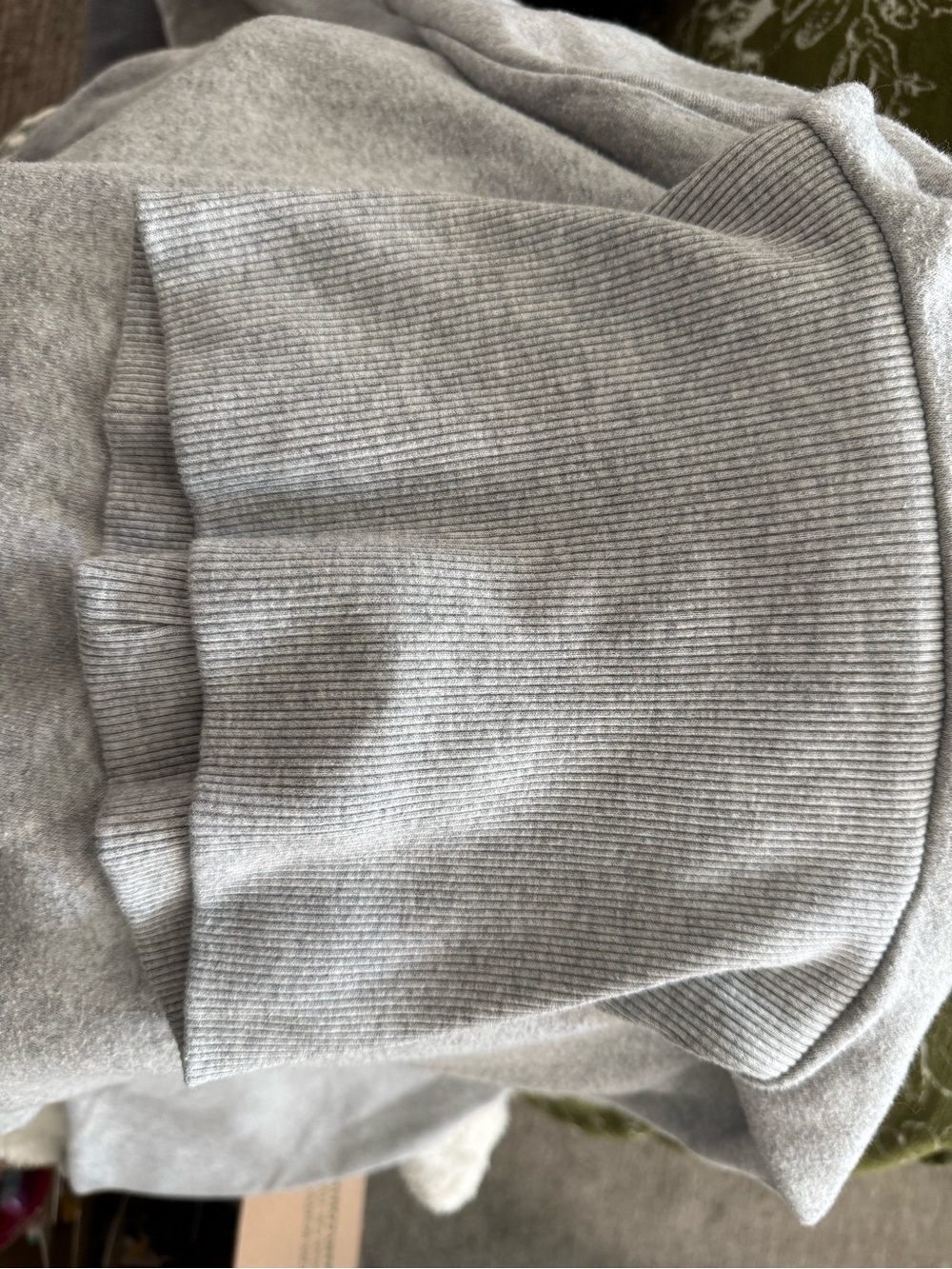 American Eagle Light Gray Knit Sweatshirt - Picture 5 of 5